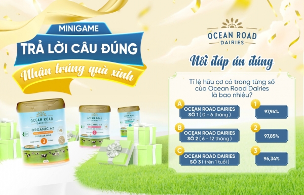 Minigame tháng 8 cùng Ocean Road Dairies