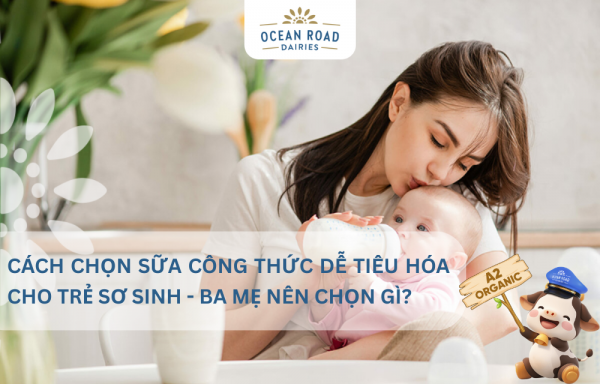 Cách chọn sữa công thức dễ tiêu hóa cho trẻ sơ sinh - ba mẹ nên chọn gì?