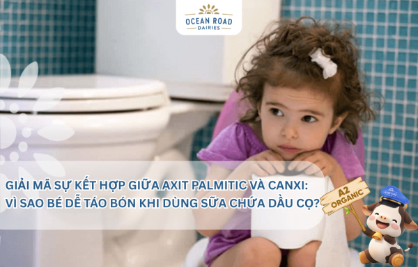 Giải mã sự kết hợp giữa axit palmitic và canxi: Vì sao bé dễ táo bón khi dùng sữa chứa dầu cọ?