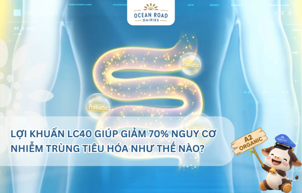 Lợi khuẩn LC40 giúp giảm 70% nguy cơ nhiễm trùng tiêu hóa như thế nào?